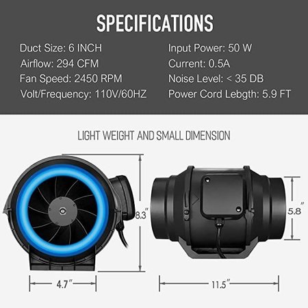 Ipower Grow Tent Kit Complete A1900C  LED Plant Light Lamp Indoor Hydroponics  Greenhouse Combo GLKITXM1A1900CCMPT11